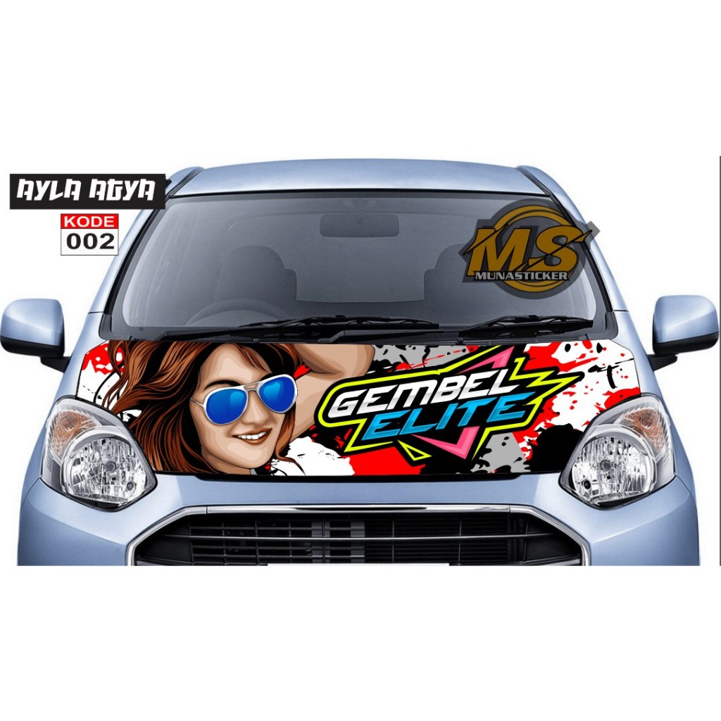 Jual sticker kap mobil ayla agya motif keren limited edition | Shopee ...