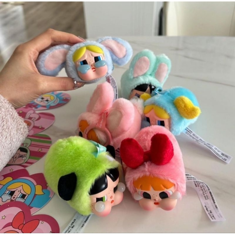 Jual CB03 ORIGINAL POPMART CRY BABY X POWERPUFFGIRLS VINYL FACE PLUSH ...