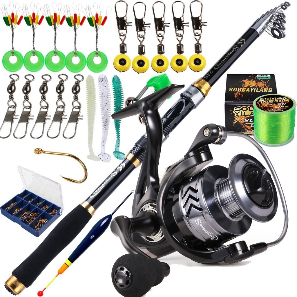 Jual Joran Pancing Set Spinning Fishing Rod Carbon Fiber Super Light ...