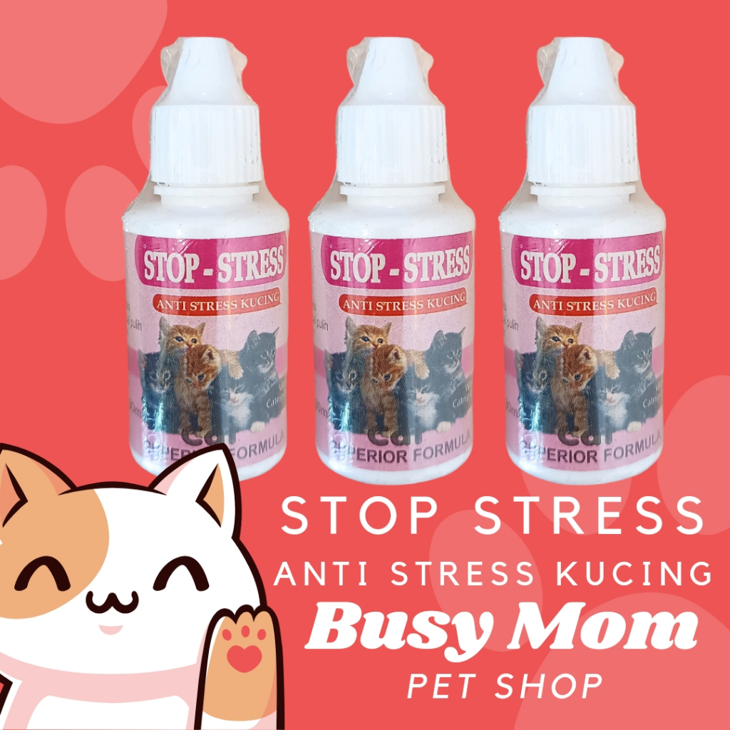 Jual Stop Stress Cat Drop 30 ml Extract Catnip Vitamin Anti Stress ...