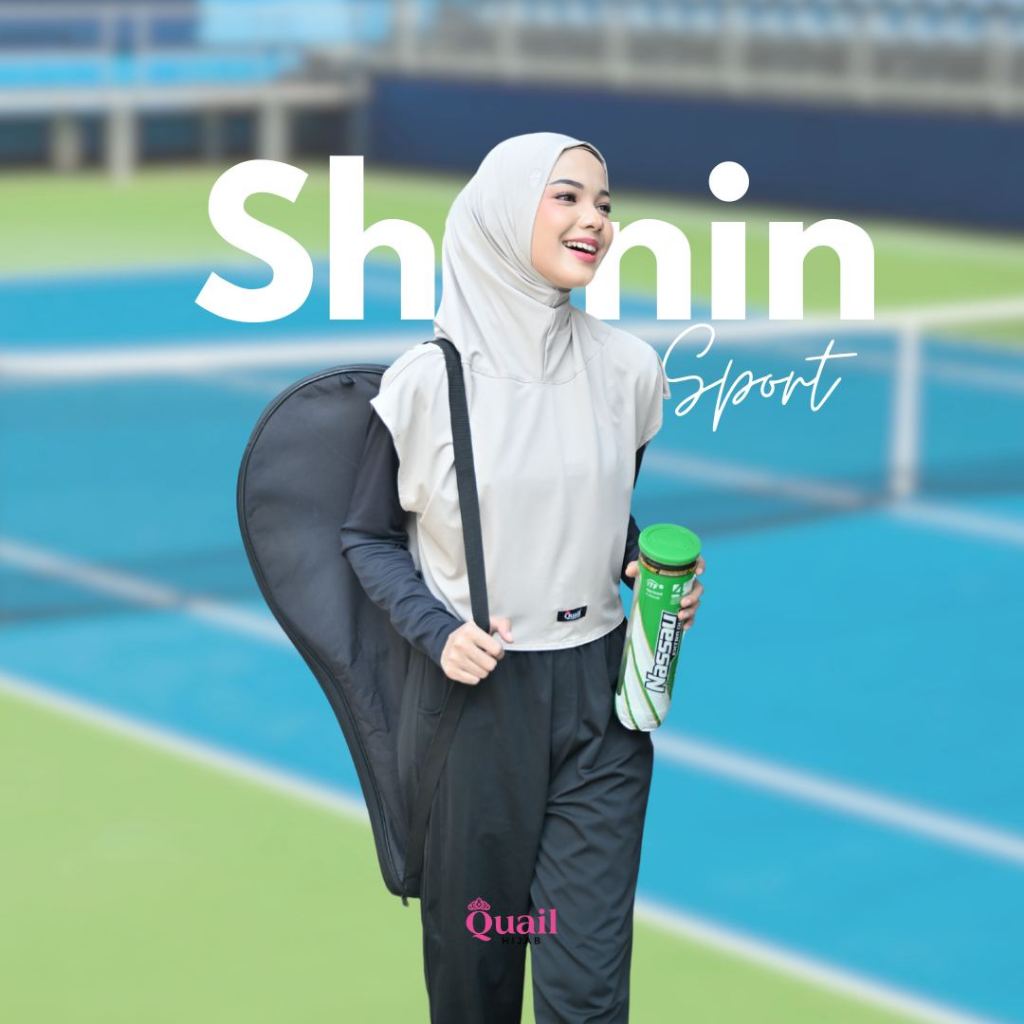 Jual Quail Hijab Shanin Jilbab Sport Olah Raga Outfit Baju