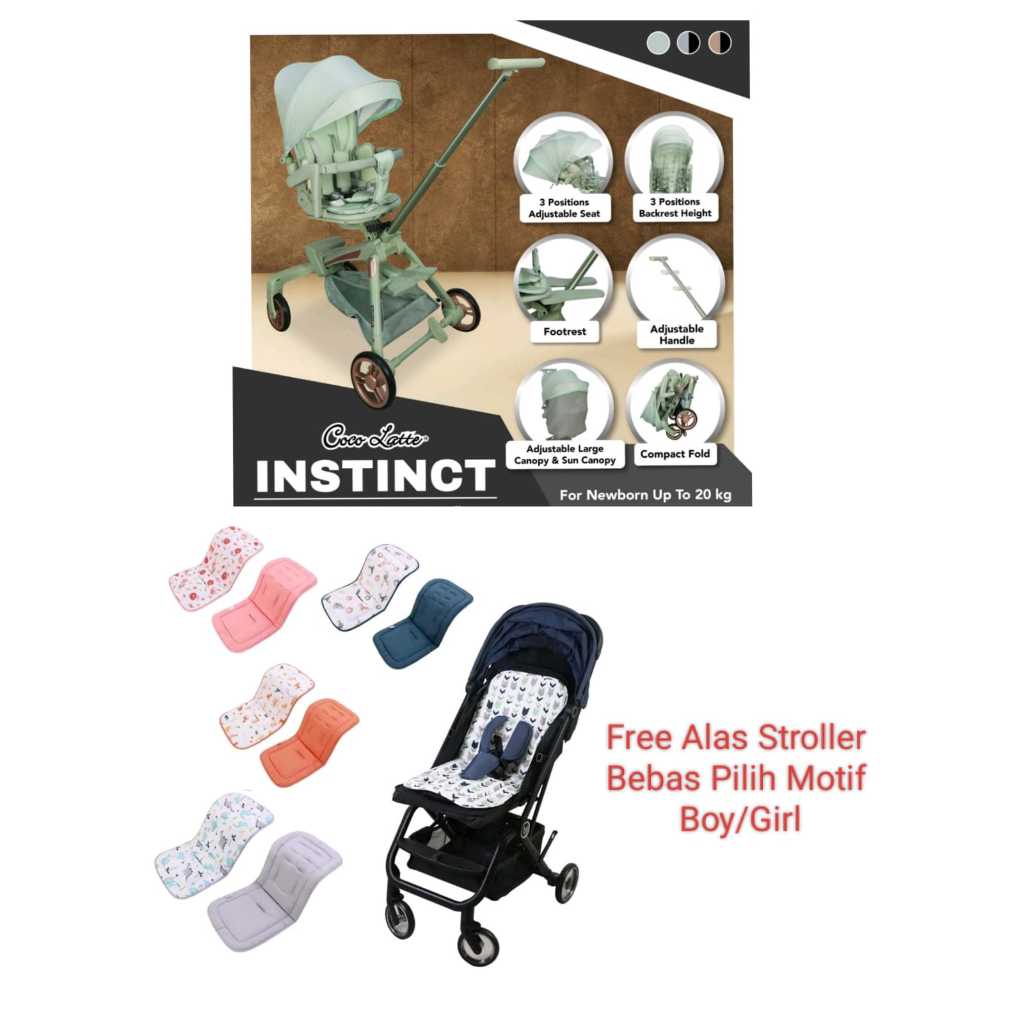 Jual Stroller Cocolatte Instinct Reversible Seat 360 Kereta