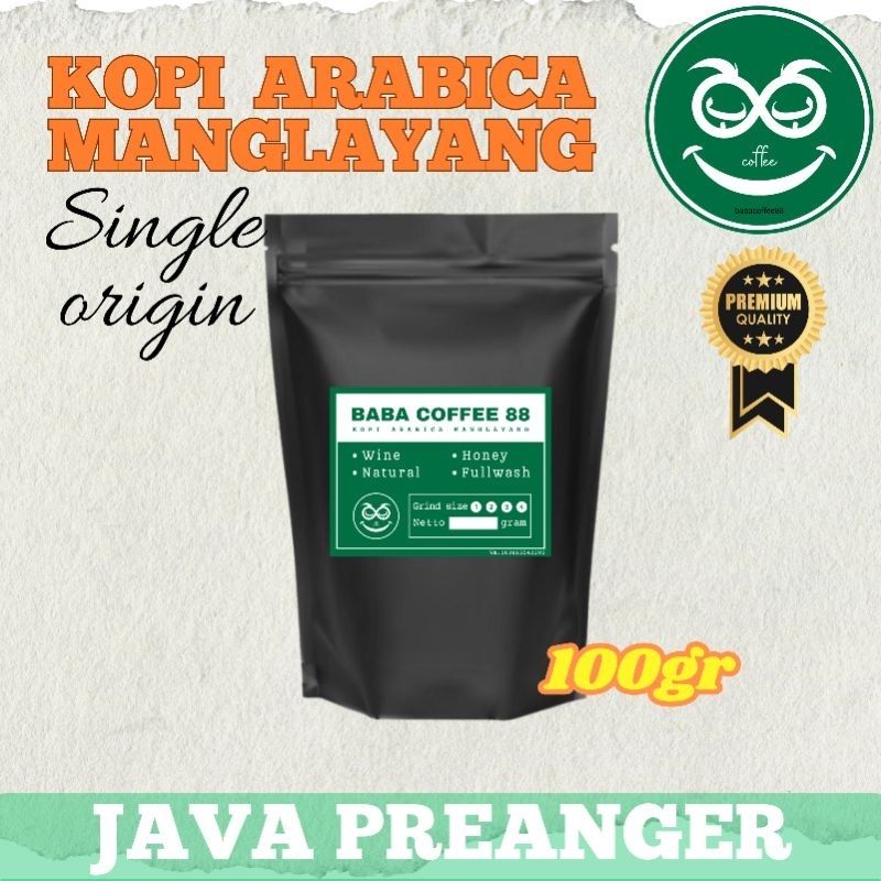 Jual kopi manglayang procces wine 100gr | kopi arabica manglayang ...