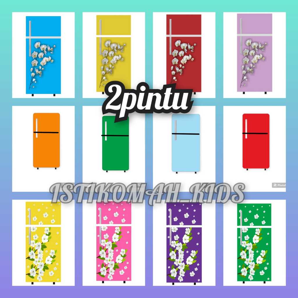 Jual Stiker Kulkas 2 Pintu Motif Bunga Ranting | Shopee Indonesia