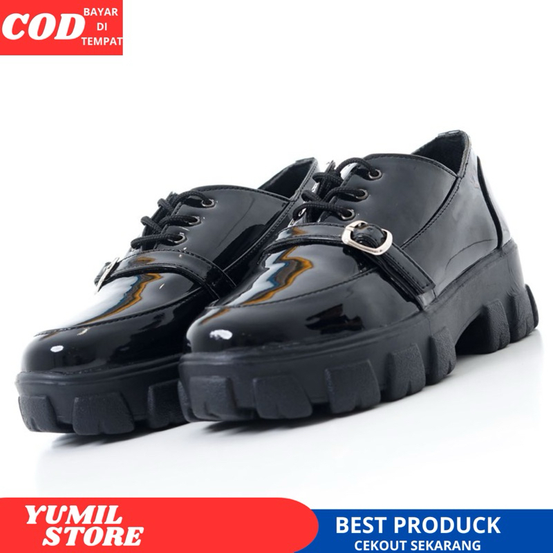 Jual COMBOYS SEPATU DOCMART WEDGES TERBARU KULIT SINTETIS PREMIUM ...
