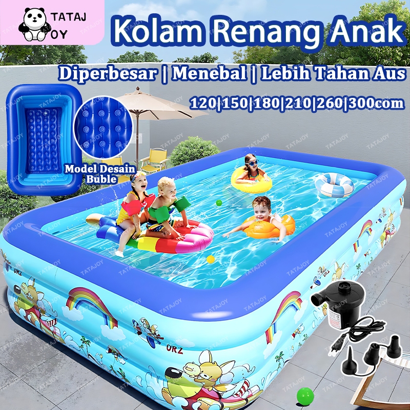 Jual Tatajoy Kolam Renang Anak Jumbo 3 Meter Tiup Karet Playground Anak