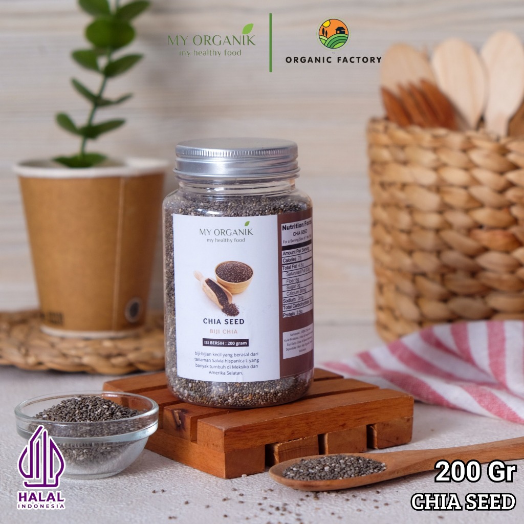 Jual My Organik Chia Seed Organic Black Biji Chia Hitam Organik Premium ...