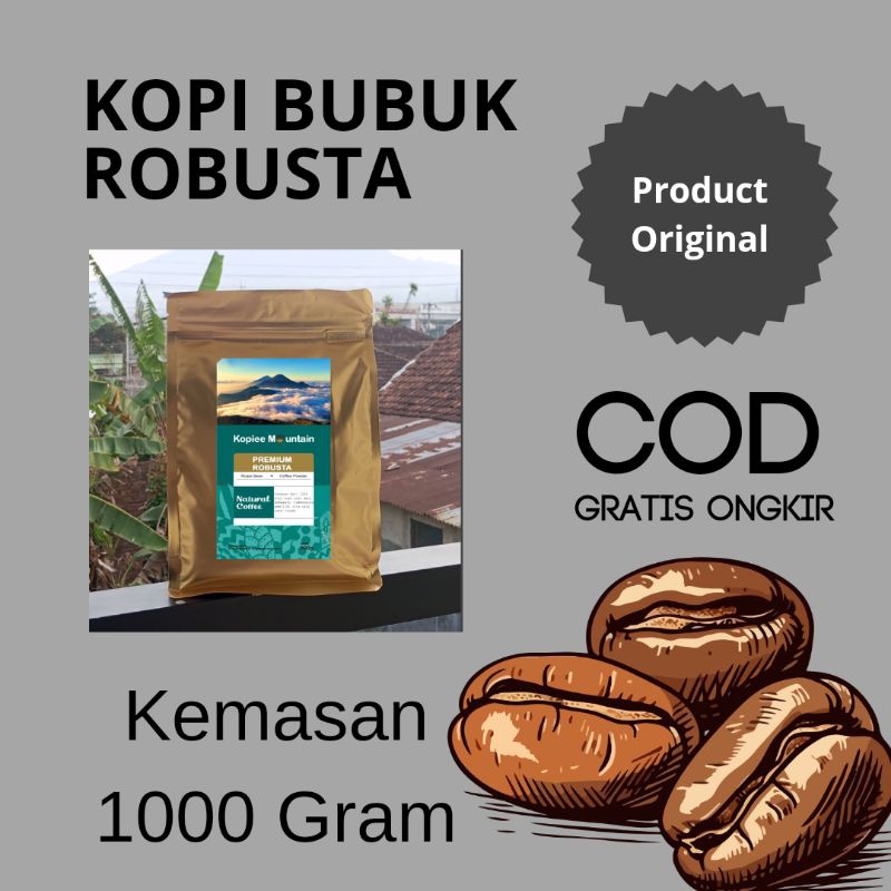 Jual KOPI BUBUK 1000 GRAM ROASTBEAN KOPI ASLI KOPI TEMANGGUNG KOPI
