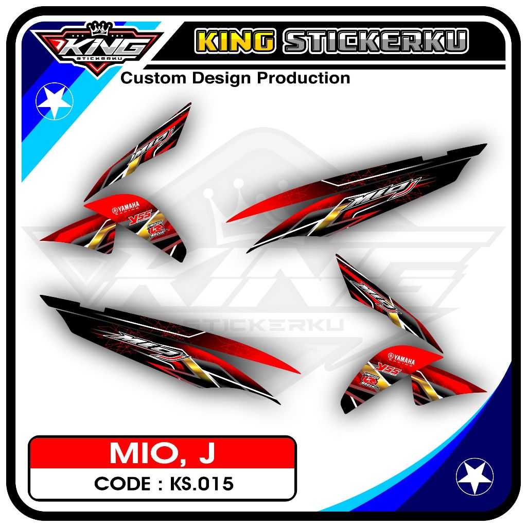 Jual Stiker Striping Mio J - Sticker Striping Motor Mio J Motif Racing ...