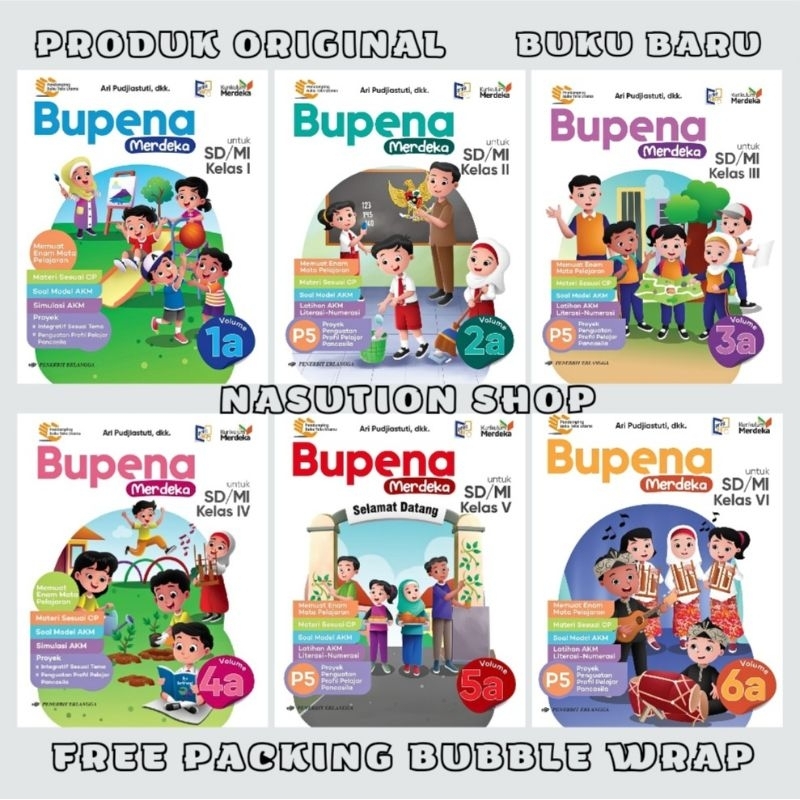 Jual Buku Bupena Kelas 1 2 3 4 5 6 SD Penerbit Erlangga Kurikulum ...