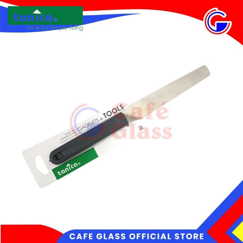 Spatula Stainless Tanica / Pisau Garnis Kue Hias Kue Tart / Pisau Persegi Panjang