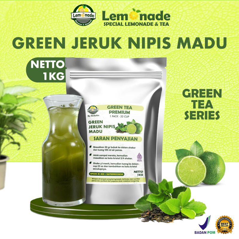 Jual Green Tea - Jeruk Nipis Madu - Teh Hijau 1KG / Bubuk Minuman ...