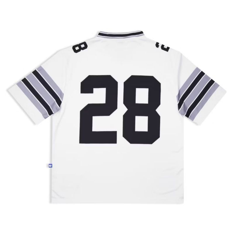 Jual RZQ Jersey Oversized Louisiana 28 White | Shopee Indonesia