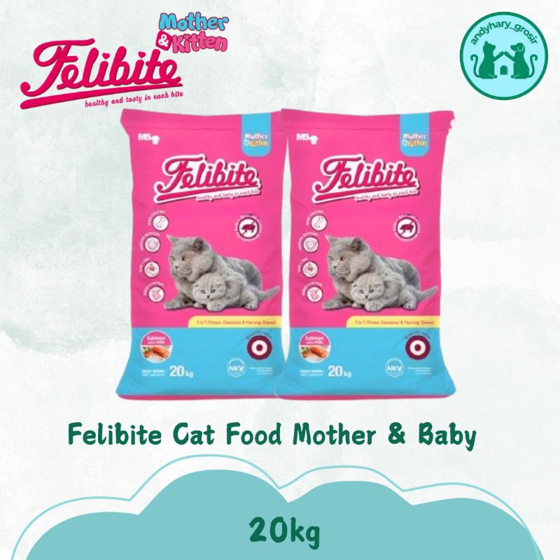 Jual Felibite Mother & Baby 20kg Dry Cat Food Makanan Kucing | Shopee ...