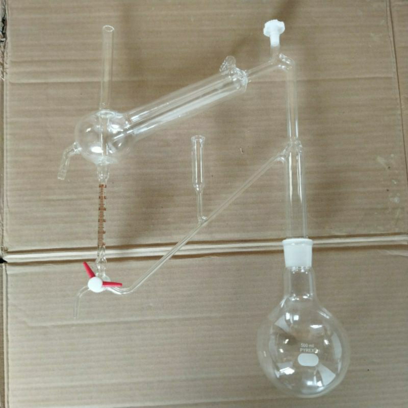 Jual Destilasi stahl labu 500 ml merk pyrex | Shopee Indonesia