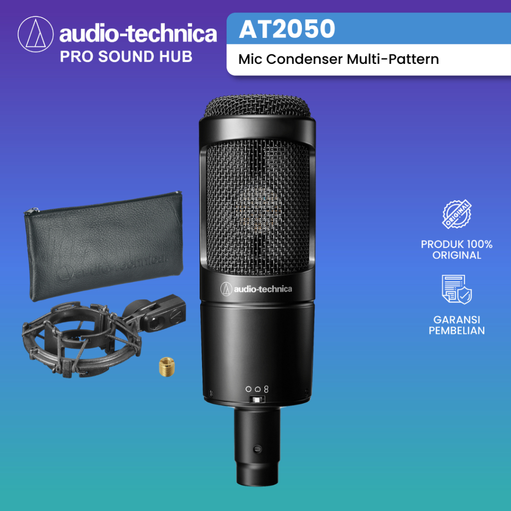 Jual Audio Technica AT2050 AT 2050 AT-2050 Mic Condenser Microphone ...