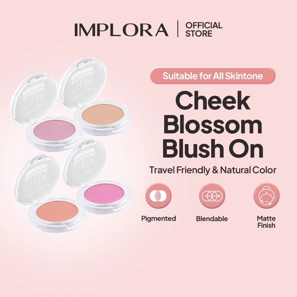 Jual Implora Cheek Blossom Blush On Blushon Wajah/merah pipi | Shopee ...