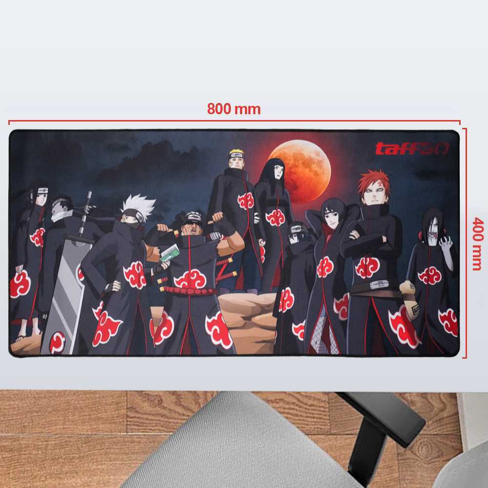 Jual Mousepad Gaming XL Akatsuki 80x40cm - Desk Mat Anime Naruto Anti ...