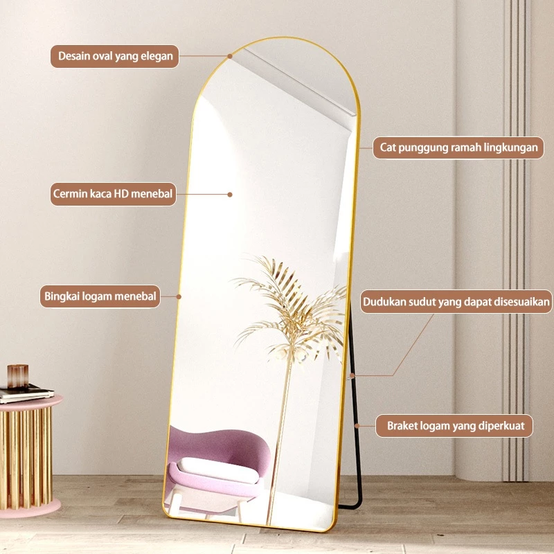 Standing Mirror 160x50cm Full Body Kaca Cermin
