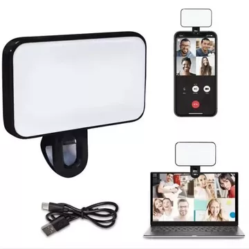 Lampu Jepit Selfie Portable Mini Fill Light Live Streaming Video Call Universal