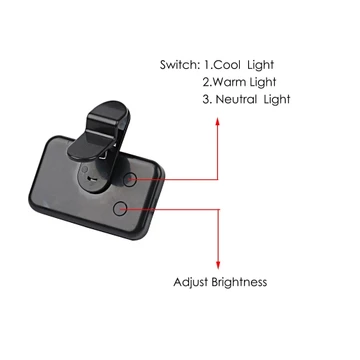 Lampu Jepit Selfie Portable Mini Fill Light Live Streaming Video Call Universal