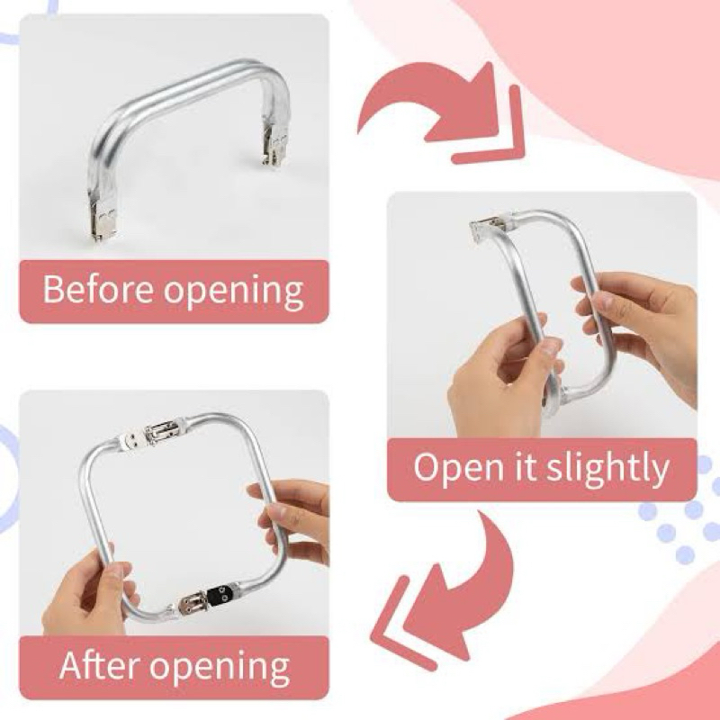 Jual Frame Behel Doctor Bottega Handle Clutch Tas Dompet Tubular ...