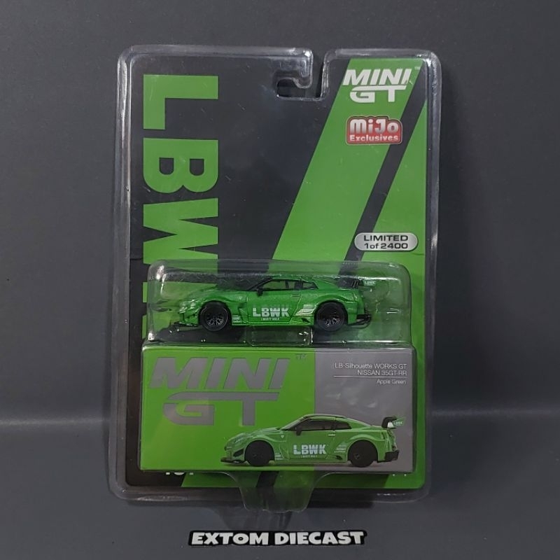 Jual Mini GT Nissan Skyline R35 LBWK Apple Green No437 | Shopee Indonesia