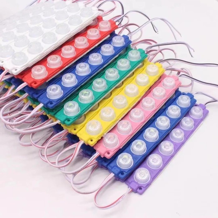 Jual Lampu LED Module Strip Motor Mobil 6 Mata Besar 12V 24 Volt ...