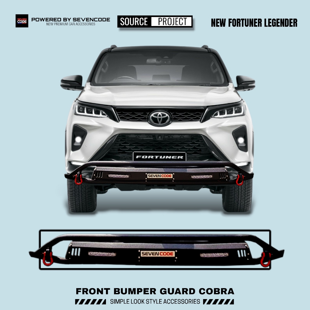 Jual Front Bumper guard Tanduk Cobra Sevencode - New Fortuner Legender ...