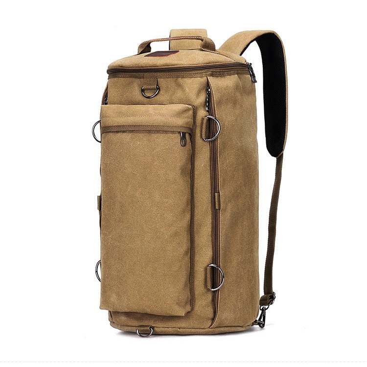 Jual Ransel Kanvas Dua Model Ukuran Besar Traveling Casual Multifungsi ...