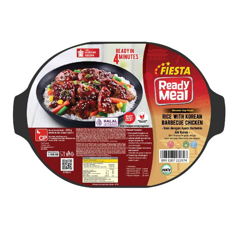 Jual Fiesta Ready Meal Rice With Korean Barbecue Chicken | Shopee Indonesia