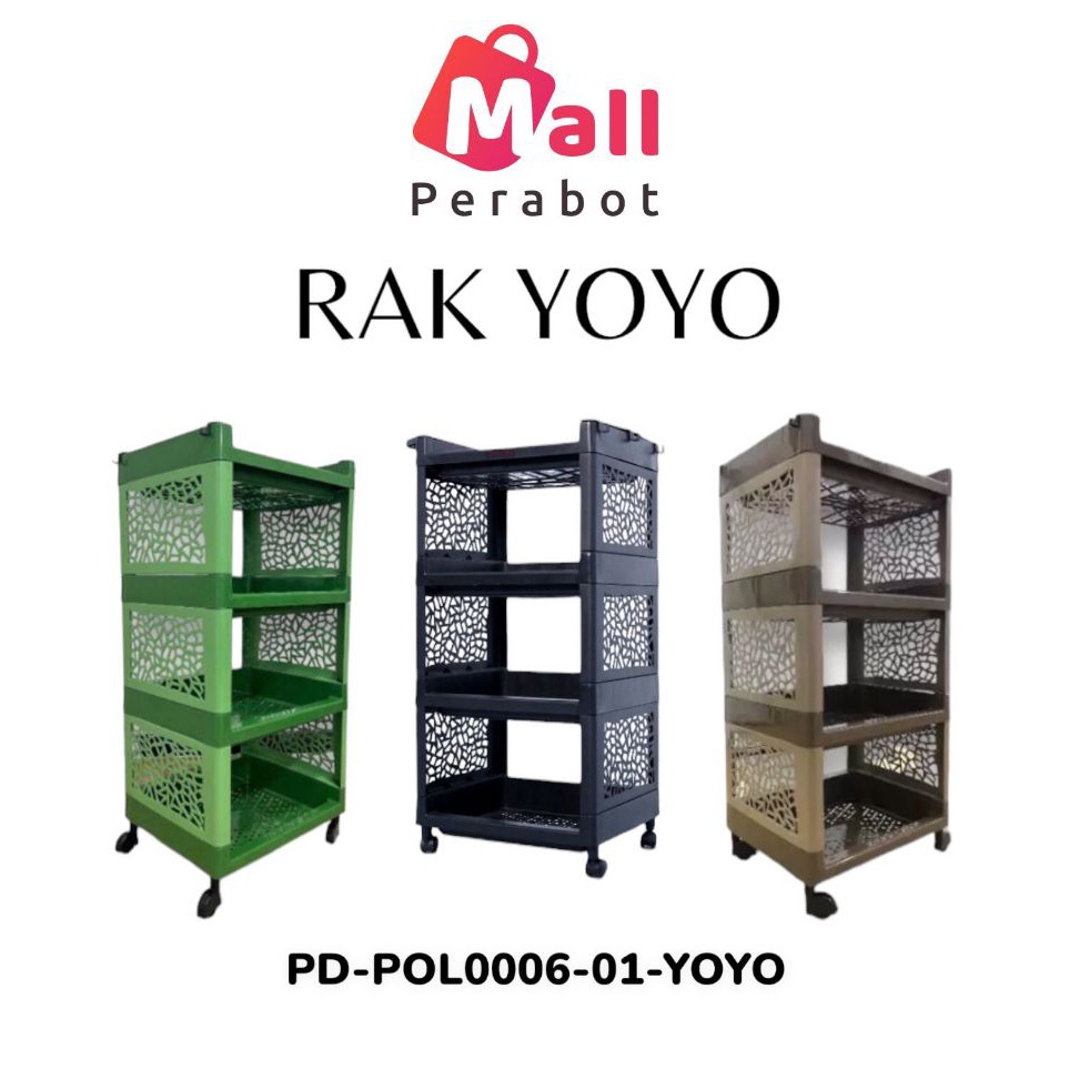 Jual Model Baru Mall Perabot AFFKH Rak Apartemen YOYO plastik Serbaguna ...