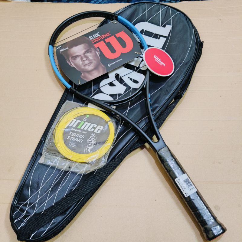 Jual RAKET TENIS WILSON BLADE COUNTERVAIL BLUE SIAP PAKAI | Shopee ...