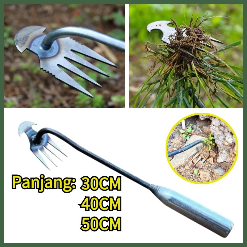 Jual READY STOK Alat Cabut Rumput Liar Manual - Garu Multifungsi 60cm ...