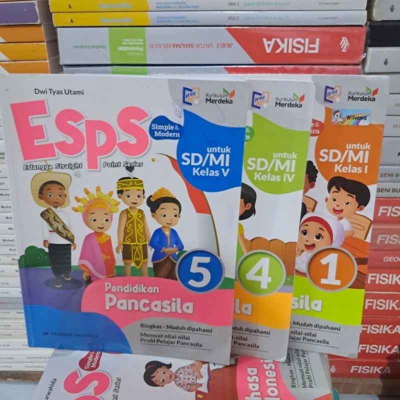 Jual buku bekas kurikulum merdeka ESPS PENDIDIKAN PANCASILA UNTUK SD ...