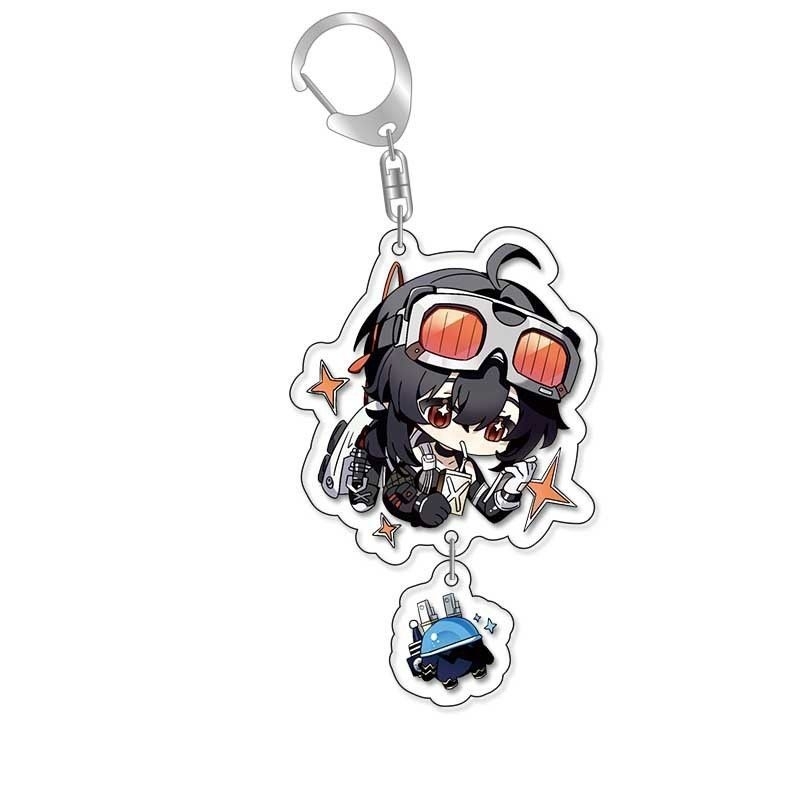 Gantungan Kunci Zenless Zone Hero Akrilik Bening Transparan Keychain Hadiah  Anime Kawai Kado Figure Gift Souvenir Resin Char Game Character Chibi Mini 