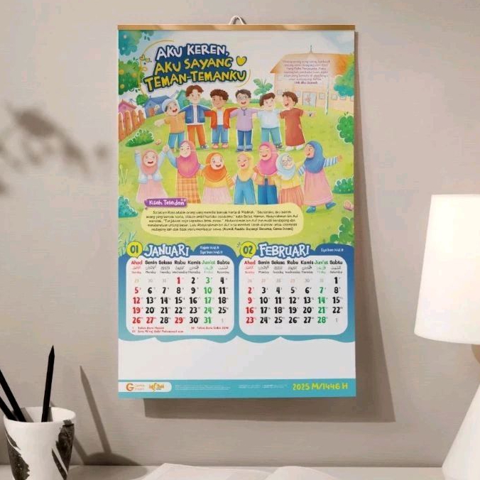 Jual Kalender Anak 2025 / kalender dinding 2025 | Shopee Indonesia