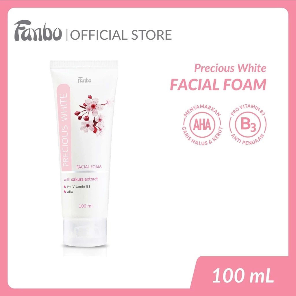 Jual Fanbo Precious White Facial Foam 100ml | Shopee Indonesia