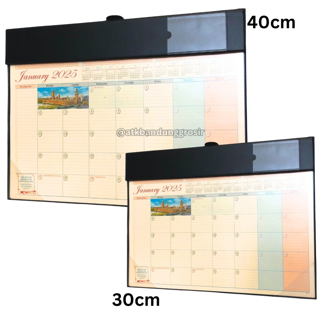 Jual Agenda Meja Deskmat Ukuran Junior 30 cm Tahun 2025 #1430 Kalender ...