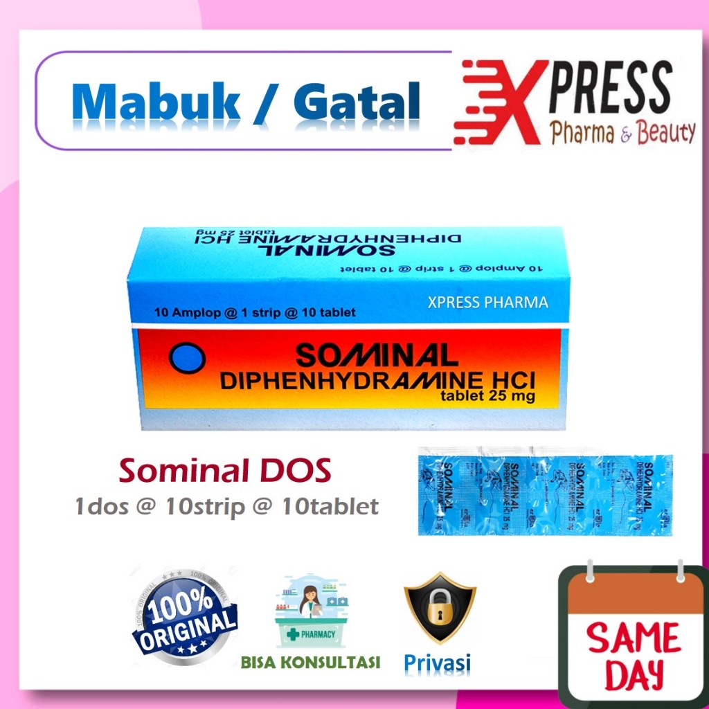 Jual XPRESS ! DOS SOMINAL isi 10 strip @ 10 tablet Obat Gatal Alergi ...