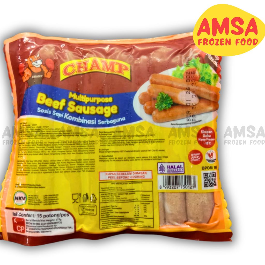 Jual Champ Beef Sausage Serbaguna 375 gr / Sosis Sapi | Shopee Indonesia