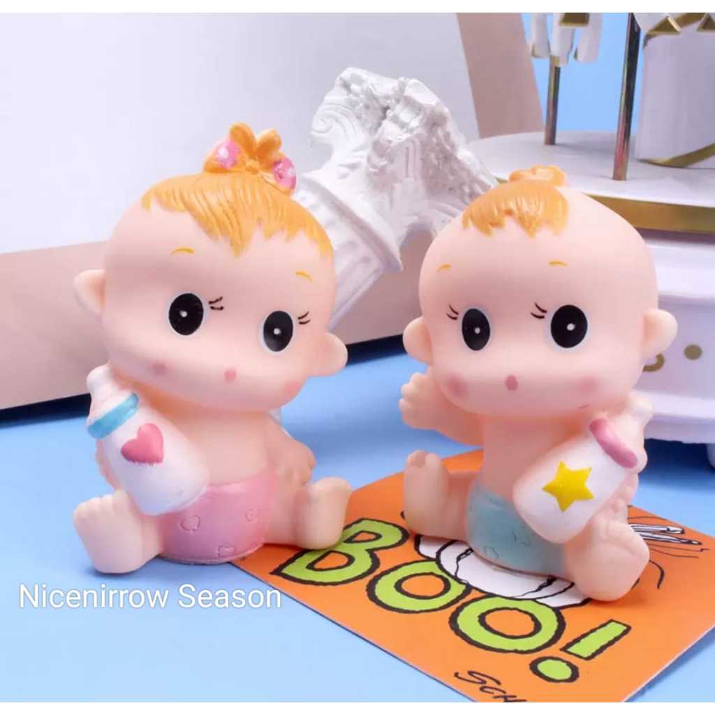 Jual Topper Baby Botol Susu Boy Girl Hiasan Kue Ulang Tahun | Shopee ...