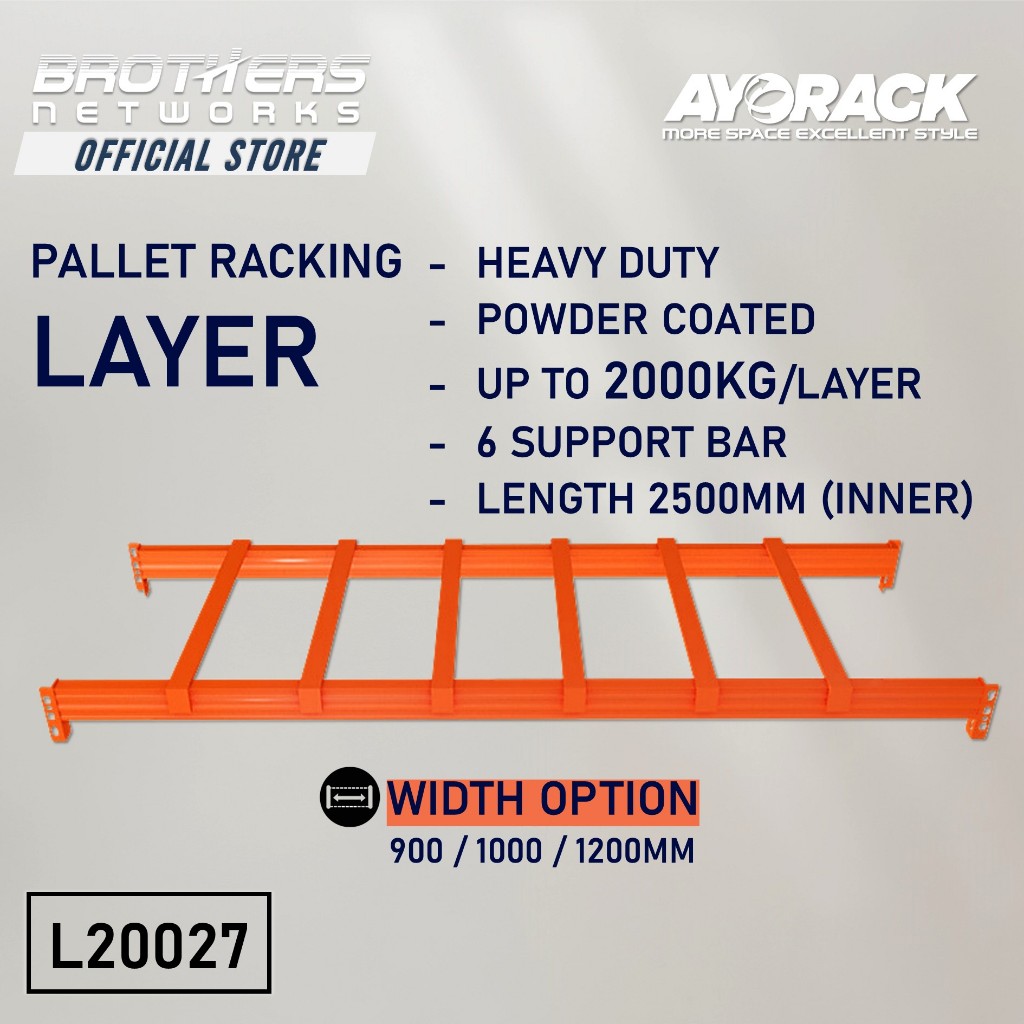 Jual LAYER PALLET RACKING AYORACK L20027 2700MM 2 TON AMBALAN RAK PALET ...