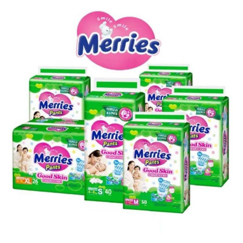 Jual Merries Pants Good skin S40 M48 L42 XL38 M32 L28 XL26 XXL28 ...