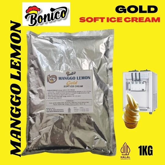Gold Mango Lemon Ice cream Powder