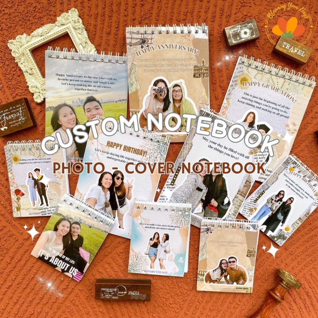Jual CUSTOM notebook spiral custom buku catatan foto kado unik kado ...