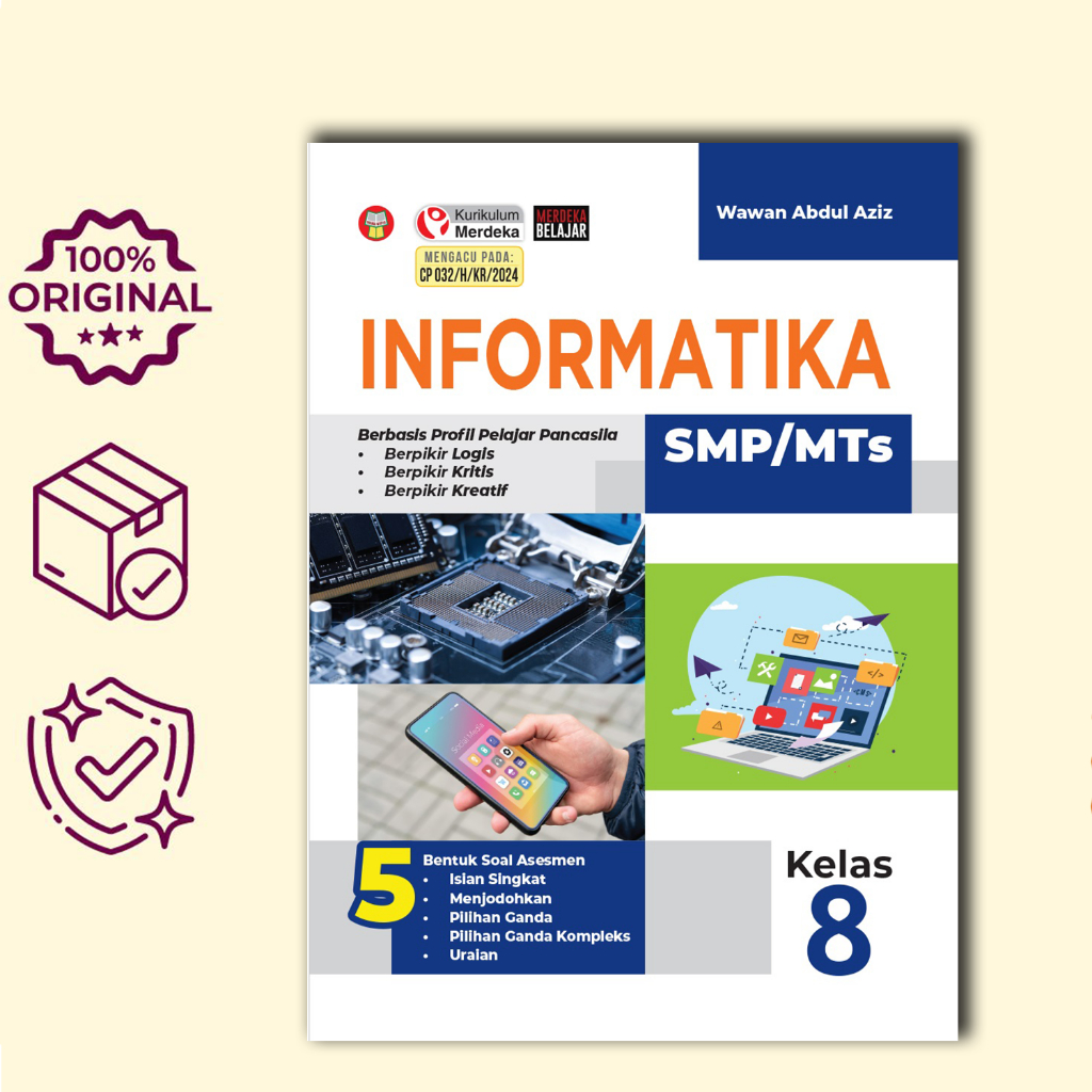 Jual Buku Informatika SMP/MTS Kelas 8 Kurikulum Merdeka / Memuat 5 ...