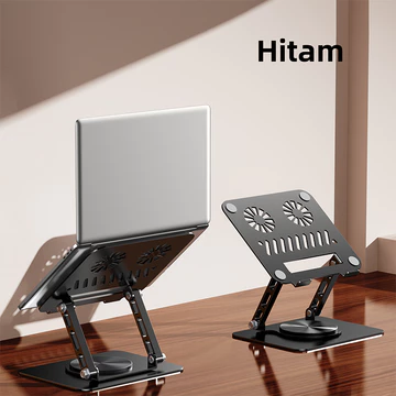 COOBOWE Stand Holder Laptop Stand Aluminium 360° Rotatable Foldable Penyangga Laptop Portable