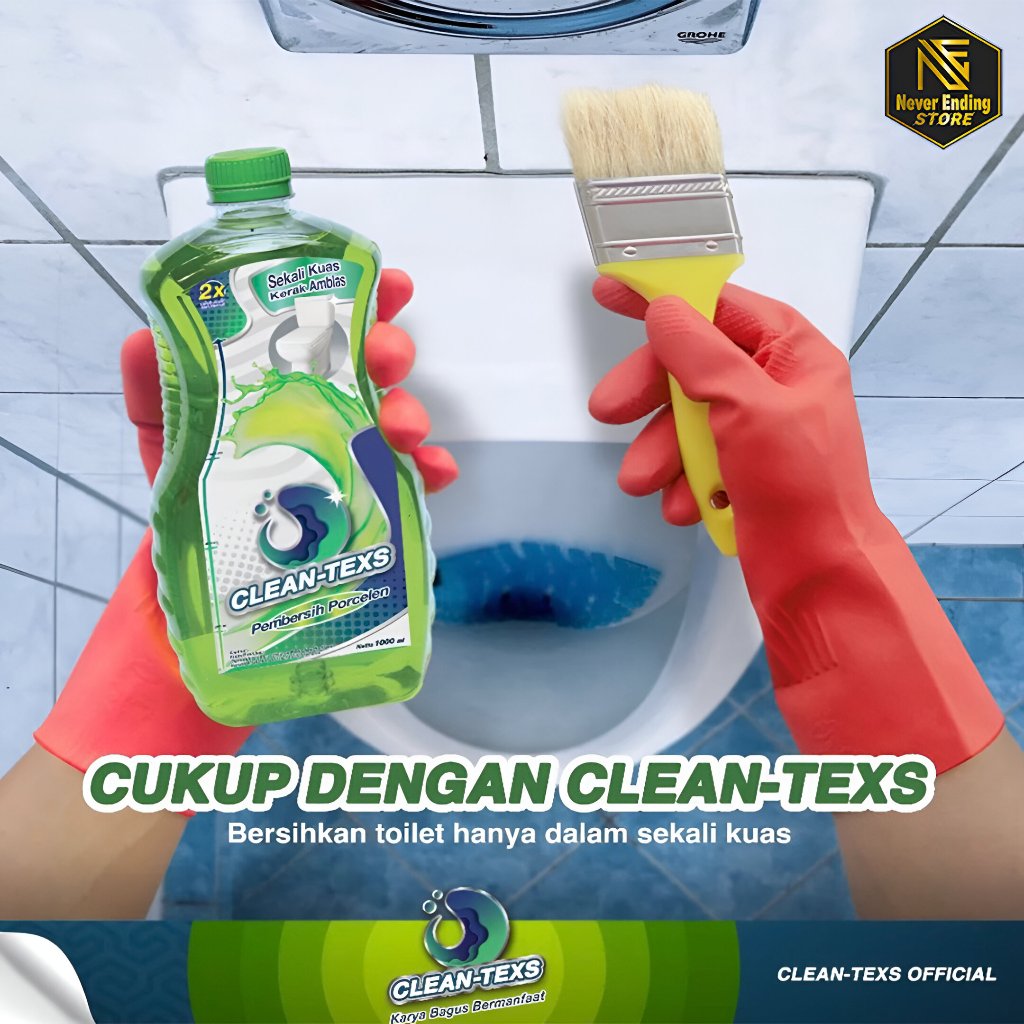 Jual Pembersih Kerak Toilet Cleantexs Kamar Mandi Kramik Closet Cairan ...
