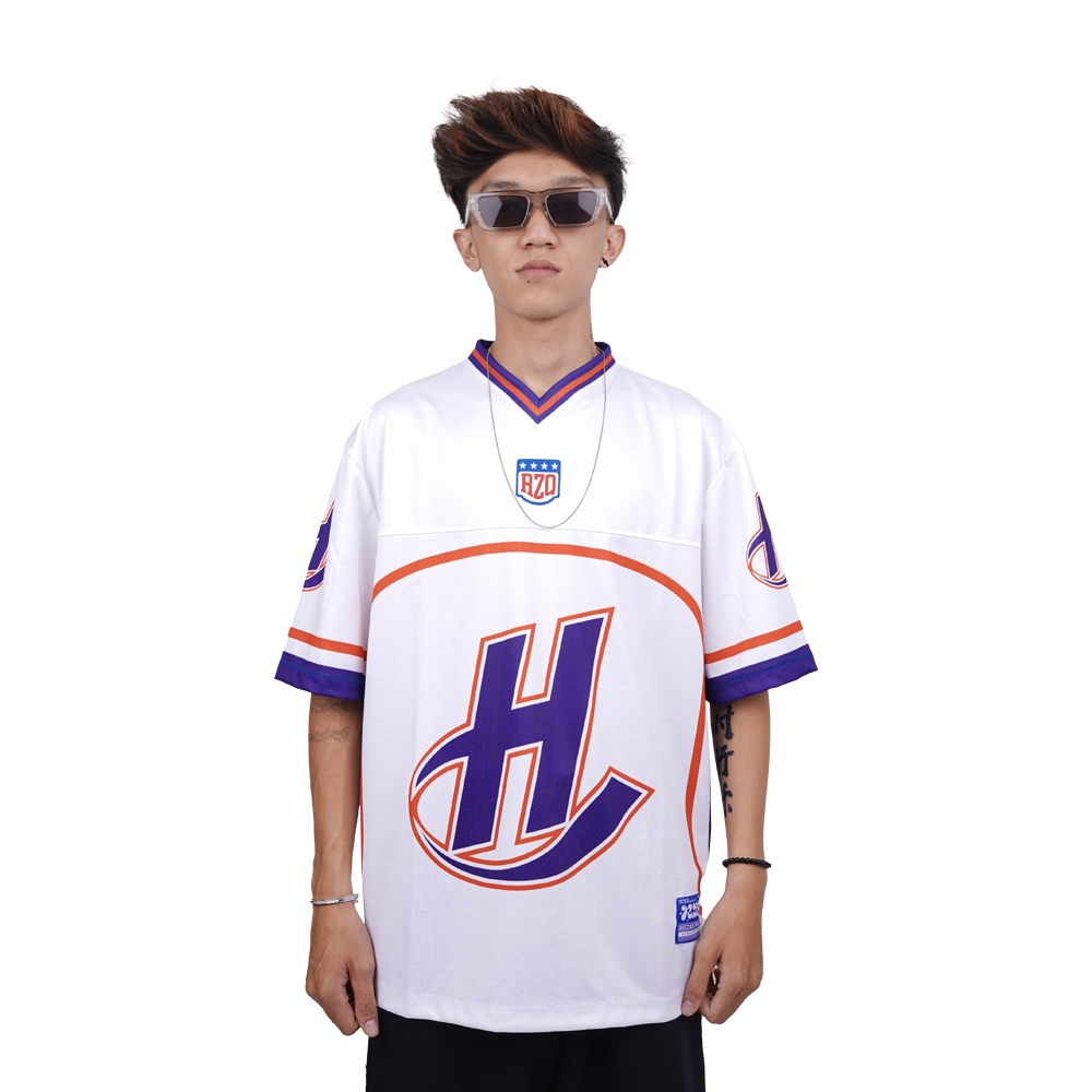Jual RZQ / H / ALPHABET SERIES / Jersey / Oversize / Streetwear / Retro ...